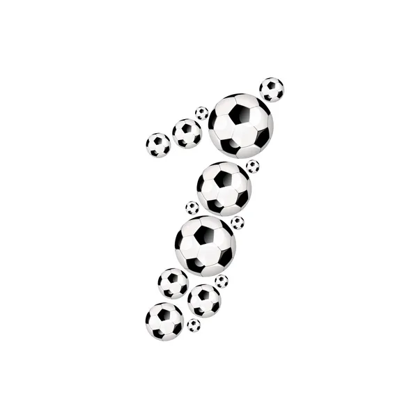 Ποδόσφαιρο Ποδόσφαιρο Αθλητισμός αριθμό — Φωτογραφία Αρχείου