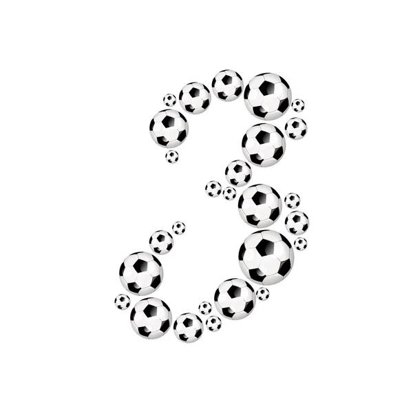 Futebol número de esportes de futebol — Fotografia de Stock