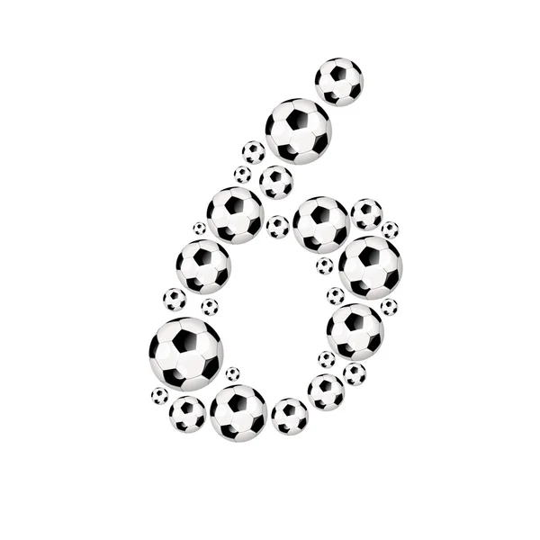 Soccer football sports number — Stock Photo, Image