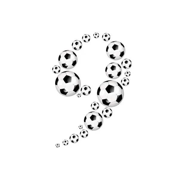 Soccer football sports number — Stock Photo, Image