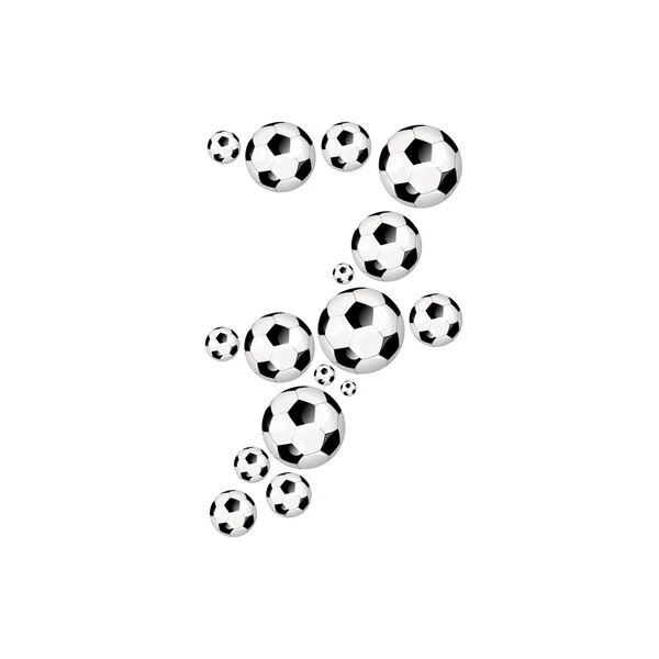 Soccer football sports number — Stock Photo, Image