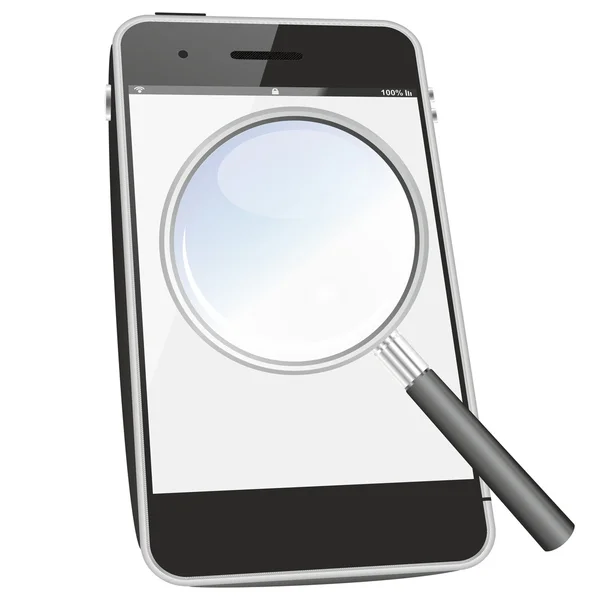 Smartphone-Suchsymbol — Stockfoto