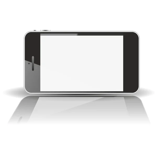 Horizontal cellphone smartphone large shadow — Stock Photo, Image
