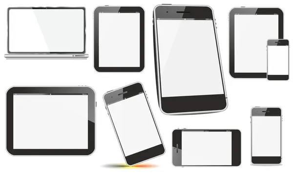 Mobile devices screens mock up — Stock Photo, Image