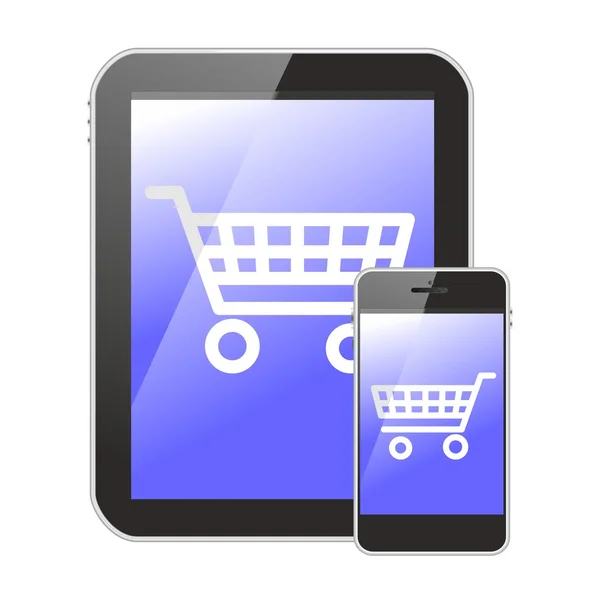 Dispositivi mobili mcommerce — Foto Stock