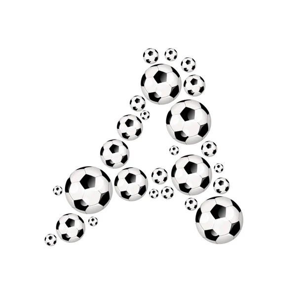 フットボール、サッカー abc — ストック写真