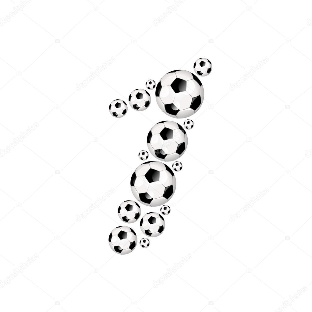 Soccer football sports number