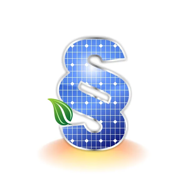 Solar panels texture, paragraph icon or symbol — Stock Photo, Image