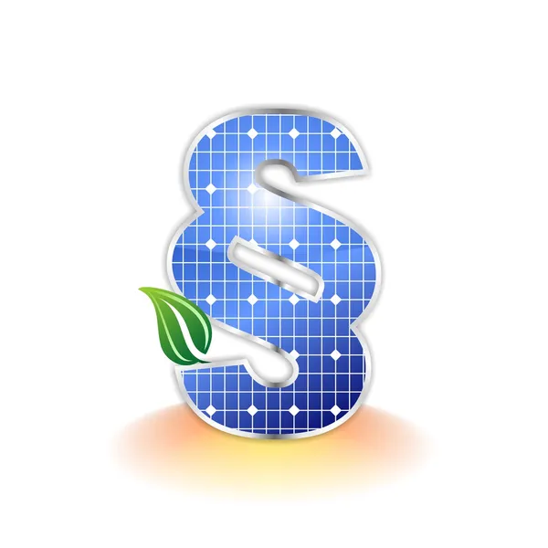 Solární panely textury, odstavec ikonu nebo symbol Stock Snímky