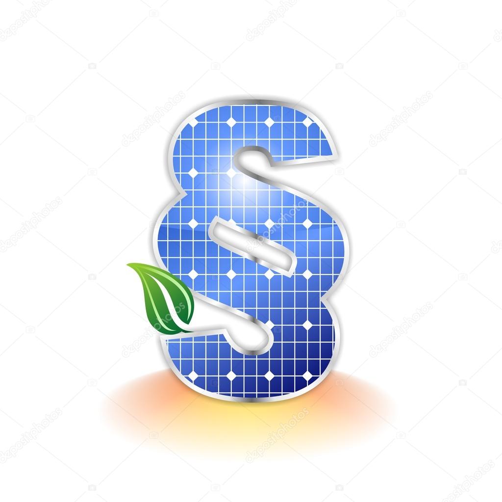 Solar panels texture, paragraph icon or symbol