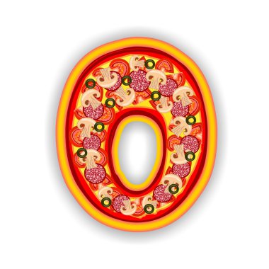 Pizza alfabesi - harf o