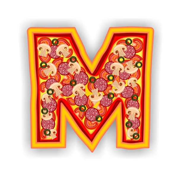 Pizza alfabesi - harf m