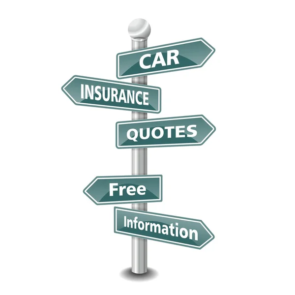 CAR INSURCE QUOTES значок як сигнал - ТОП ТРЕНД — стокове фото