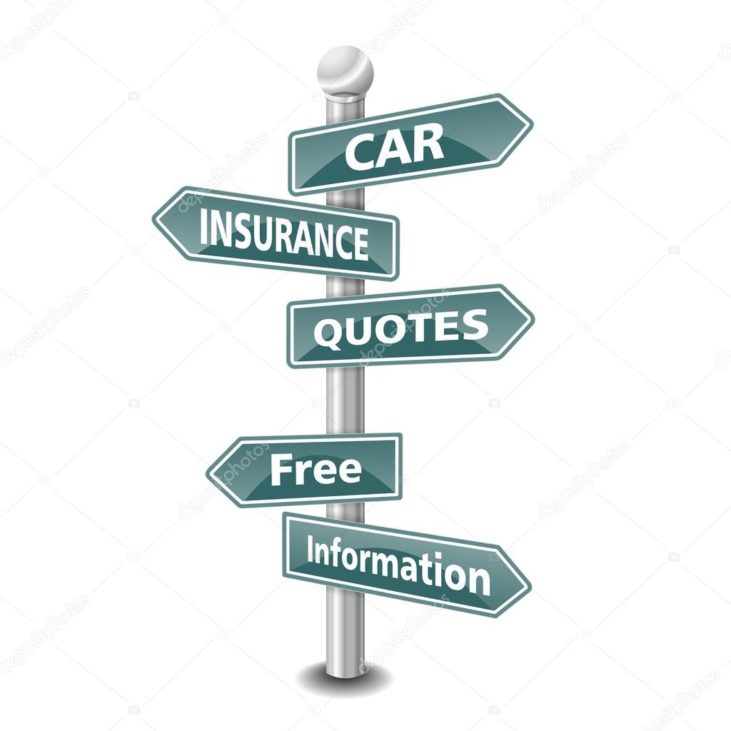 Get Free Insurance Quote Car Insurance Quotes Icon As Signpost - New Top Trend Stock Photo By  ©Multicanarias 29171177