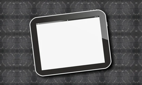 TabletPC på däck profil — Stockfoto