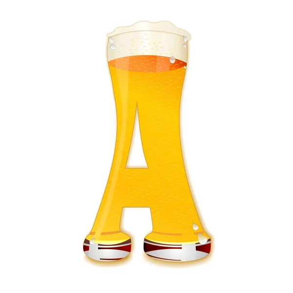 BEER ALPHABET letter A — Stockfoto