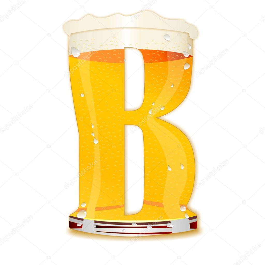 BEER ALPHABET letter B