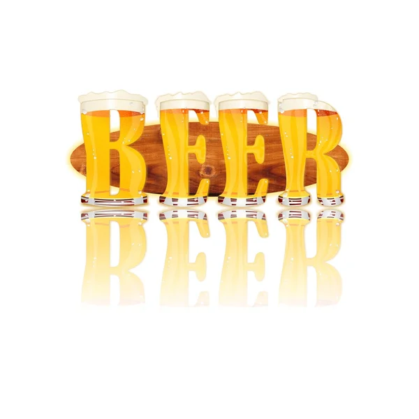 Bier Alfabetletters — Stockfoto