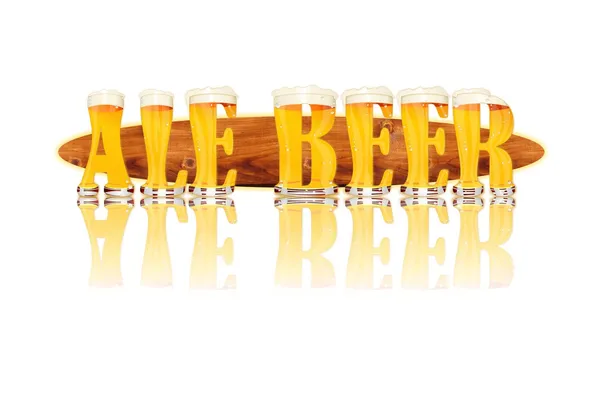 Birra ALPHABET lettere ALE Birra — Foto Stock