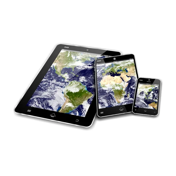 MOBILE DEVICES WORLD — Stock Photo, Image