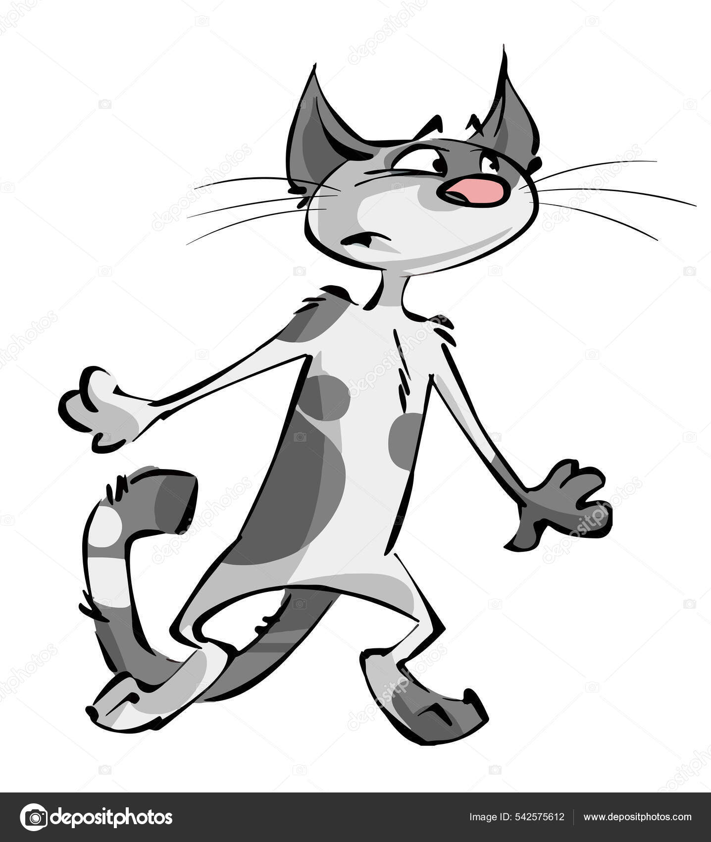 Chat Effraye De Dessin Anime Comique Images Vectorielles Chat Effraye De Dessin Anime Comique Vecteurs Libres De Droits Depositphotos