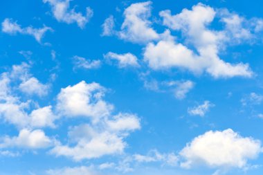 Clouds with blue sky clipart