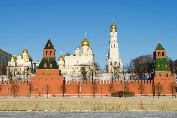 Vista sobre o Kremlin de Moscou no inverno — Fotografia de Stock