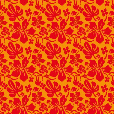 yaprak ve çiçek sorunsuz bir arka plan