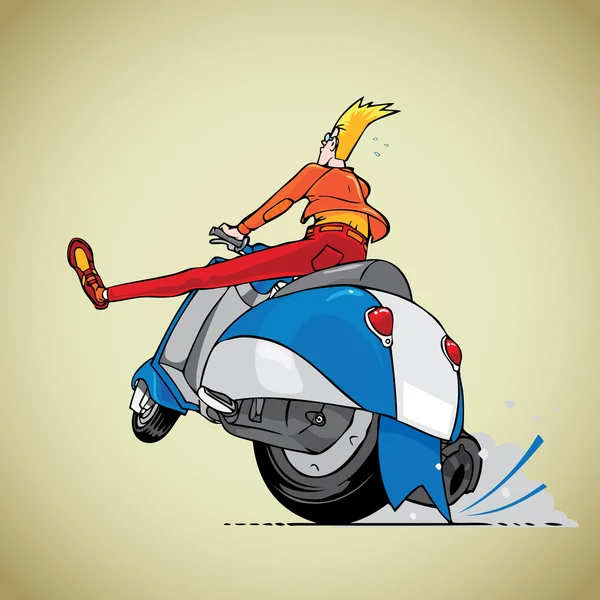 Scooter Racer Royalty Free Stock Illustrations