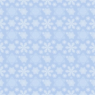 Kar taneleriyle kışın pürüzsüz deseni