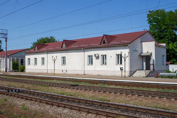 Pavlysh Ukraina Augusti 2021 Järnvägsstation Pavlysh Ukraina — Stockfoto