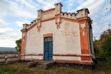 Sygnaivka, Ukrayna - 10 Ekim 2021: Sygnaivka, Ukrayna 'daki tren istasyonu