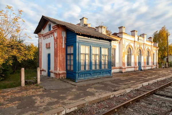 Sygnaivka Ucrânia Outubro 2021 Estação Ferroviária Sygnaivka Ucrânia — Fotografia de Stock