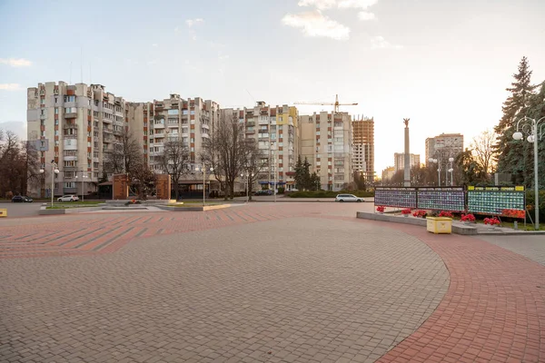 Cherkasy Ucrania Noviembre 2021 Plaza Gloria — Foto de Stock