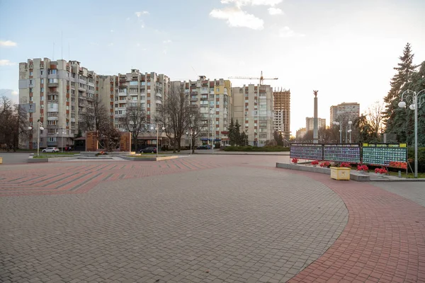 Cherkasy Ucrania Noviembre 2021 Plaza Gloria — Foto de Stock