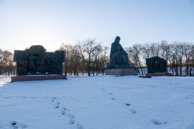 Kropyvnytskyi, Ukrayna - 2 Ocak 2022: İkinci Dünya Savaşı 'nda Anıt
