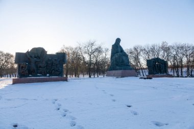 Kropyvnytskyi, Ukrayna - 2 Ocak 2022: İkinci Dünya Savaşı 'nda Anıt