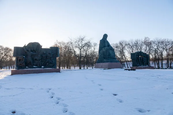 Kropyvnytskyi Ucrania Enero 2022 Monumento Muerte Segunda Guerra Mundial —  Fotos de Stock