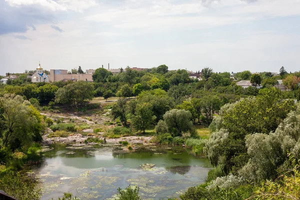 Granieten Oevers Van Ros Rivier Korsun Shevchenkivs Kyi Tsjerkasy Oblast — Stockfoto