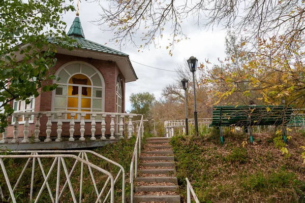 Ivan Región Cherkasy Ucrania Octubre 2022 Hermoso Parque Con Lago — Foto de Stock