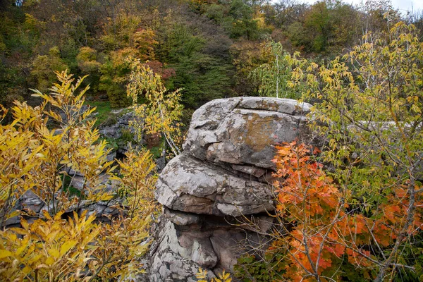 Beautiful Granite Rocks Girskyi Tikych River Buky Cherkasy Region Ukraine — Stock Photo, Image