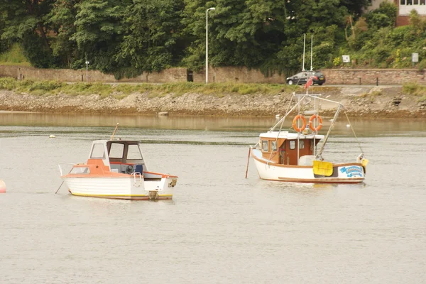 Boote in Walney Channel 4 — Stockfoto