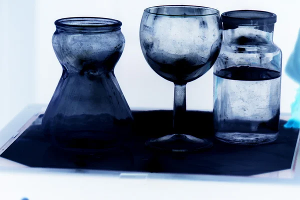 Verre en bleu — Photo