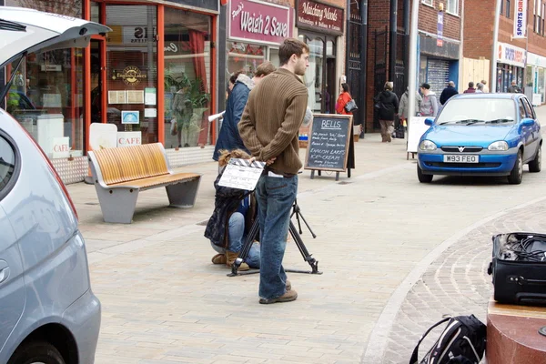 Filmagem em High Street 01 — Fotografia de Stock