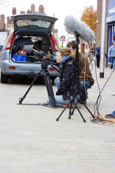 Filmación en la calle 11 —  Fotos de Stock