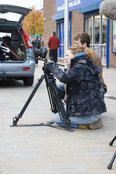 Filmación en la calle 12 —  Fotos de Stock