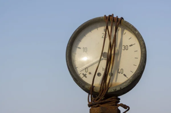 Old pressure meter close up — Stock Photo, Image