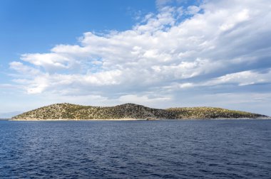 Kuzey Ege Denizi gre, thassos yakınında küçük bir ada thassopoula