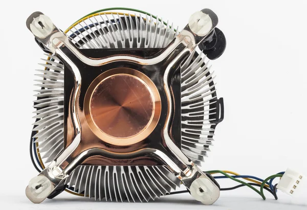 Computer cpu cooler da vicino — Foto Stock