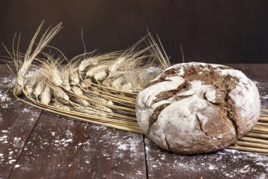 taze geleneksel ekmek buğday ile